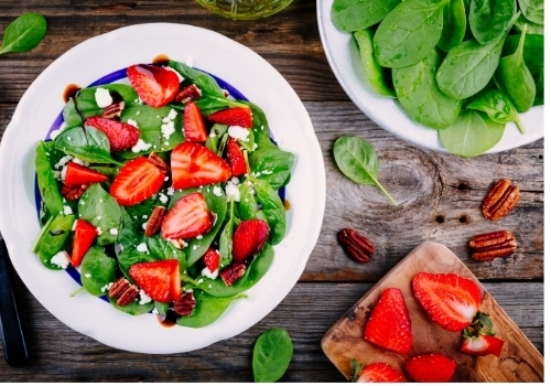 Baby Spinach, Strawberry and Feta Salad | Dinemarket wholesale food